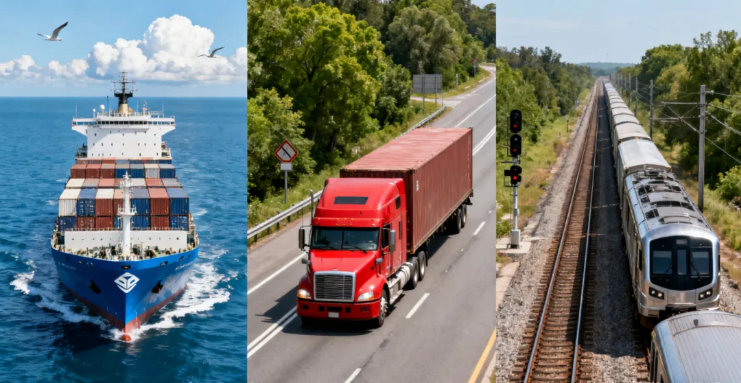 海运与陆运、铁运的成本时效对比：何种情况选择海运更划算？